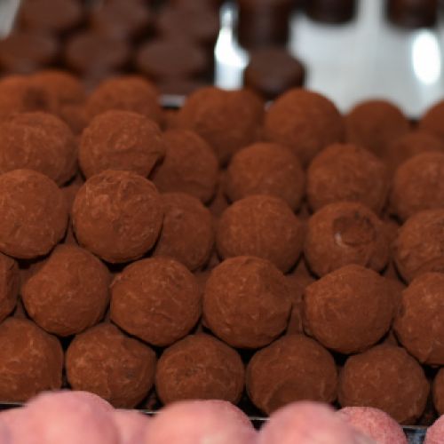 Trufas de chocolate blanco